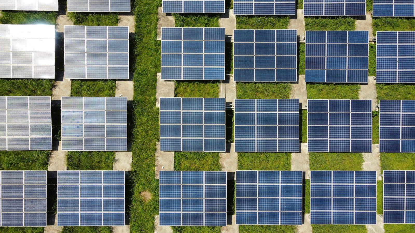 Green technological infrastructure representing clean technology and renewable energy